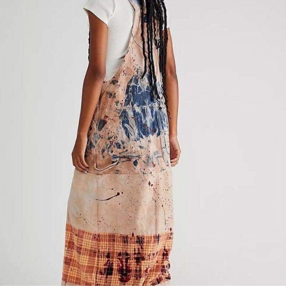 Free People X Tricia Fix Patched Skirtall - Picture 4 of 5